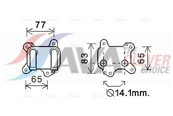 OL3581 AVA Радіатор масляний